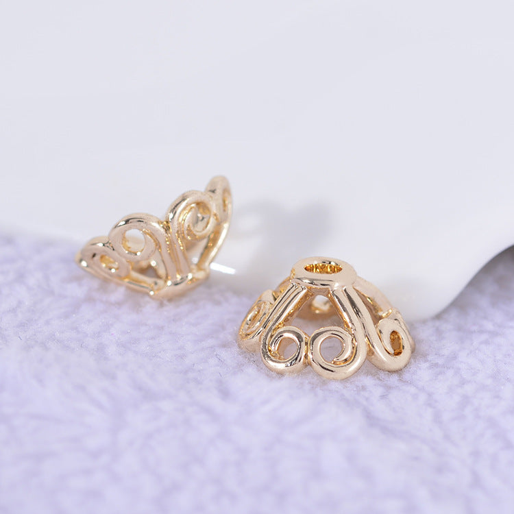 20 capuchons de perles florales, tasse 14K GF, entretoise de perles de charme