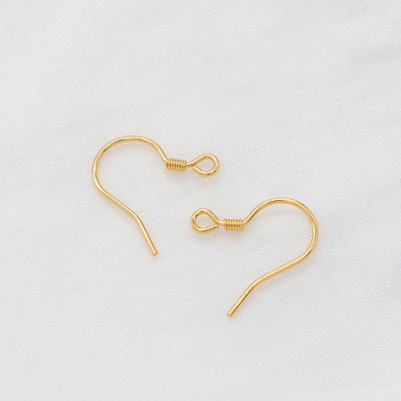 4 boucles d'oreilles à crochet à ressort uni Earing14K GF