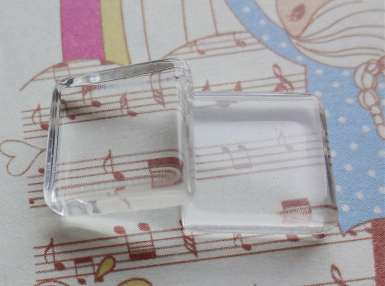 Bulk 50 quadratische Klarglas-Cabochons mit doppelter, flacher, transparenter Vergrößerung, 8 mm, 10 mm, 12 mm, 14 mm, 15 mm, 16 mm, 18 mm, 20 mm, 25 mm, 30 mm, 38 mm