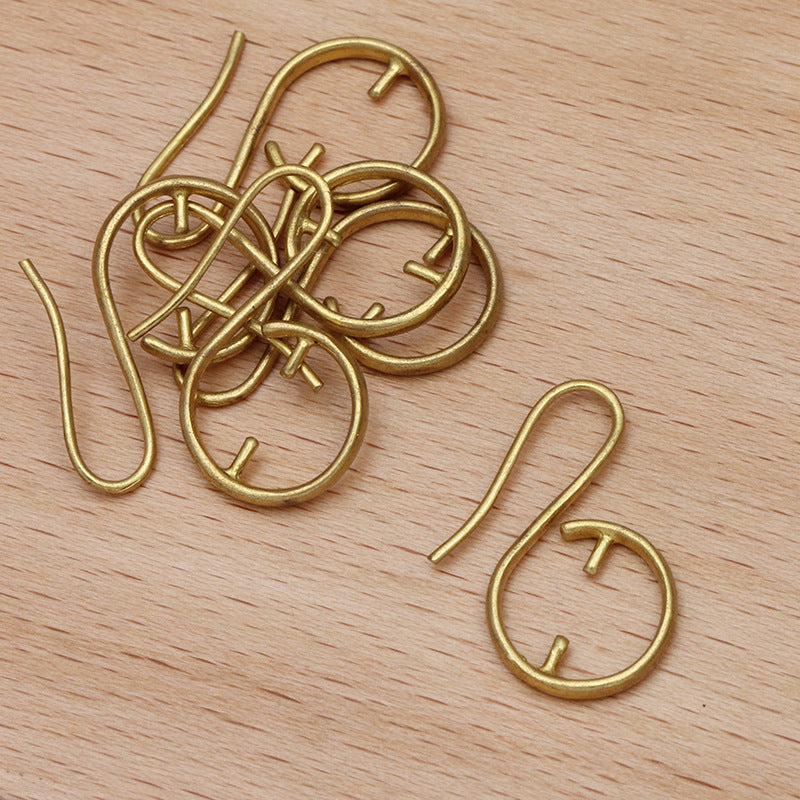 20 boucles d'oreilles à crochet à Double broche 18KGP 10mm, perle ronde à trou traversant, Base vierge, réglage de perles en pierres précieuses