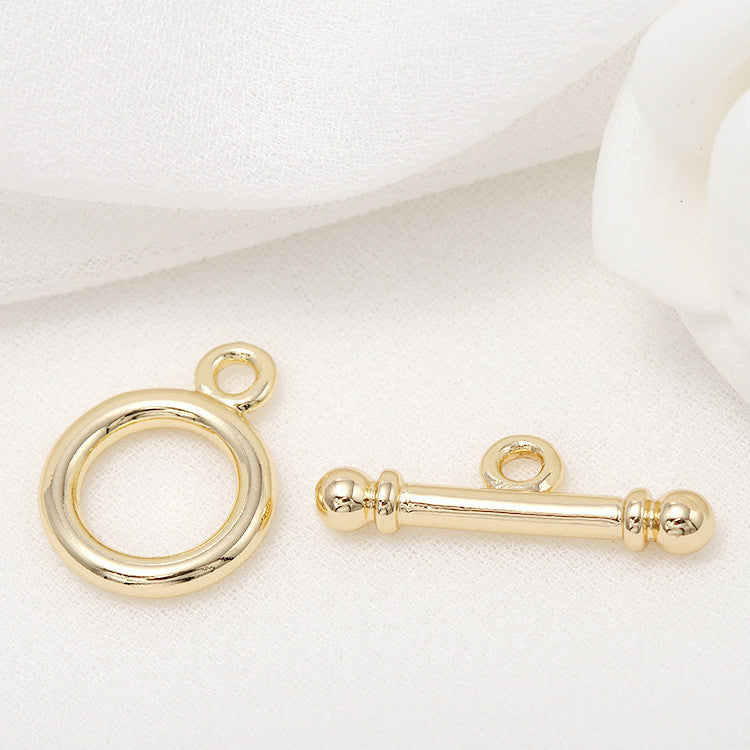 10 runde Kreis-OT-Verschlüsse, 14K GF-Verschlüsse, Verbinder