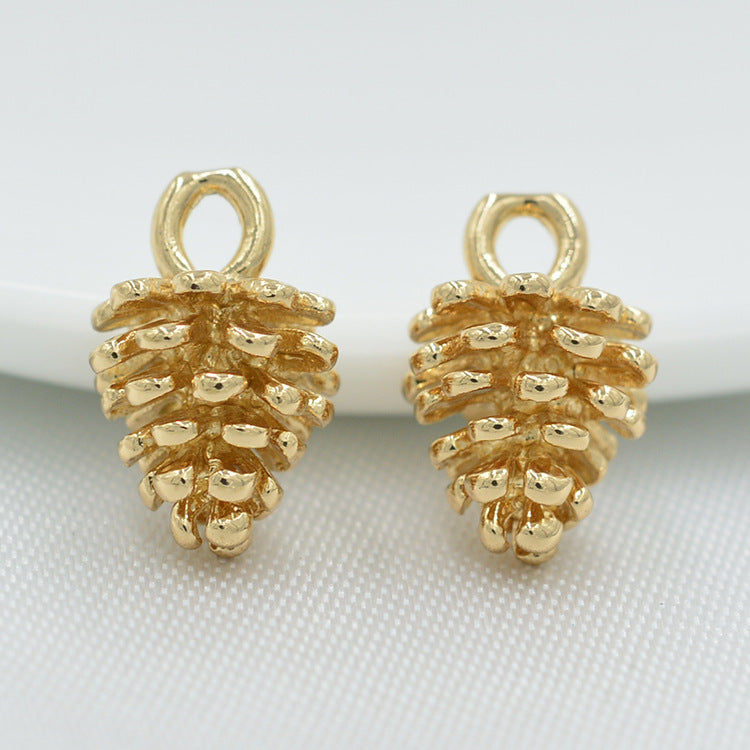 20 pendentif à breloque pomme de pin 14K GF