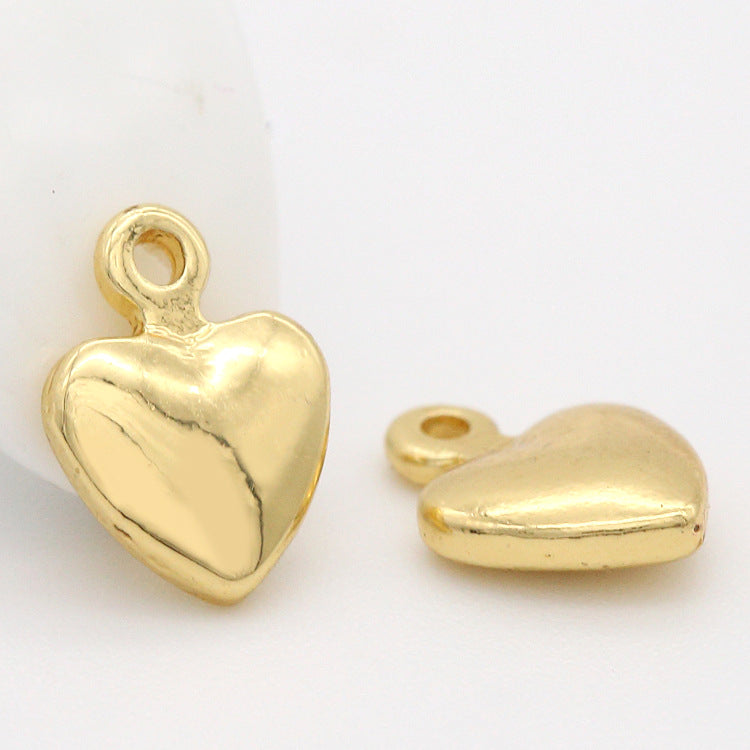 20 pendentif à breloque petit cœur 14K GF goutte d'extrémité de chaîne étendue