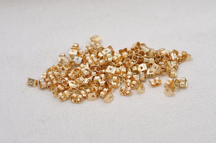 100 papillon Post 14K GF boucle d'oreille bouchon arrière
