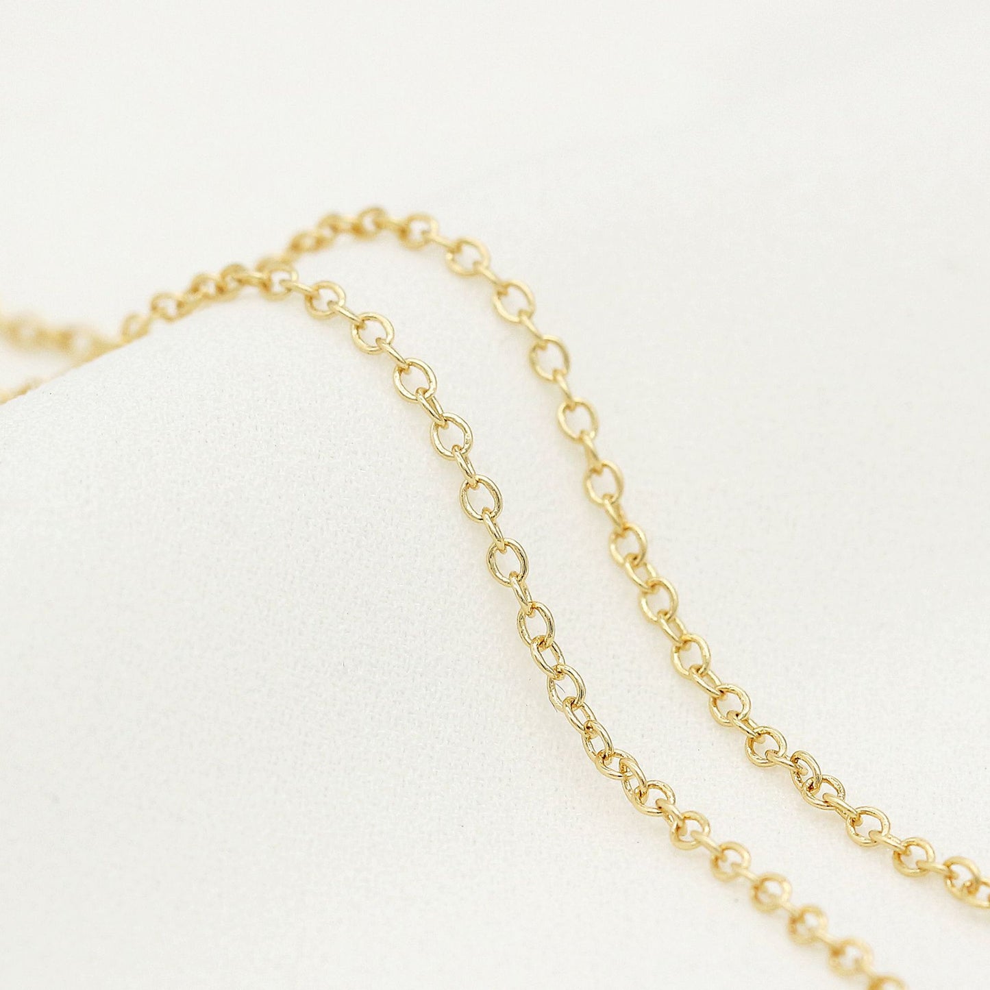 Chaîne de câble à maillons ovales de 5 mètres 14K GF