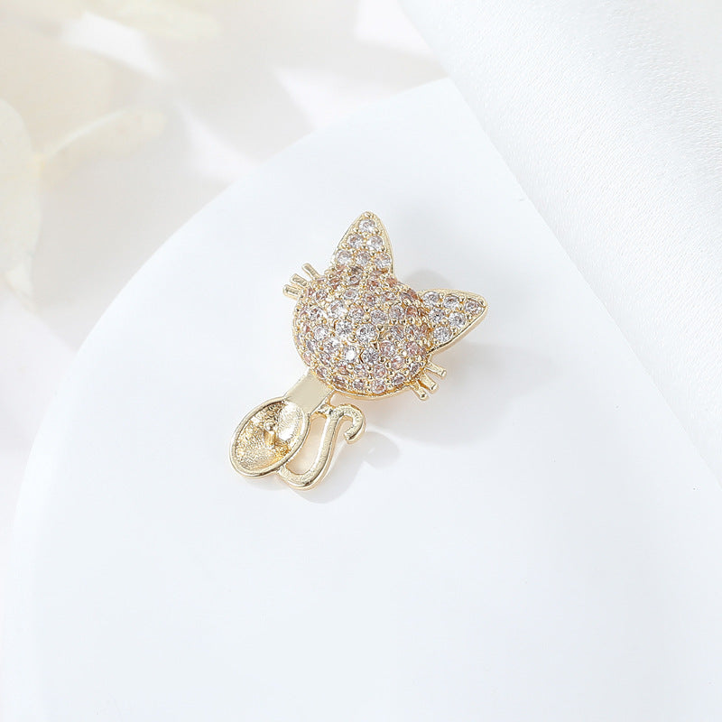 2 Feuilles Étoile Chat Flash Pomme Carré Hexagone Charme Pendentif Strass Embelli 14K GF