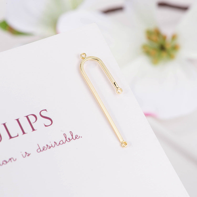 10 pendentifs à breloques multi-boucles en forme de cercle en U 14K GF
