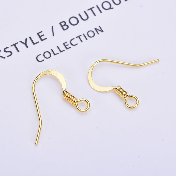 100 boucles d'oreilles à crochet à ressort uni Earing14K GF