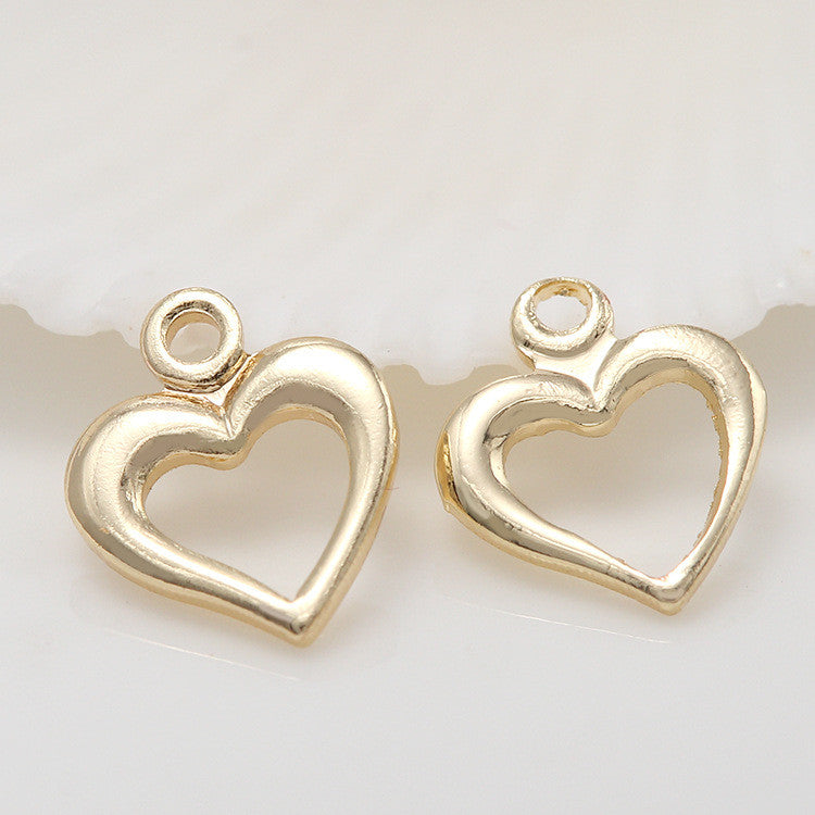20 pendentif à breloque minuscule étoile coeur lune 14K GF goutte d'extrémité de chaîne étendue