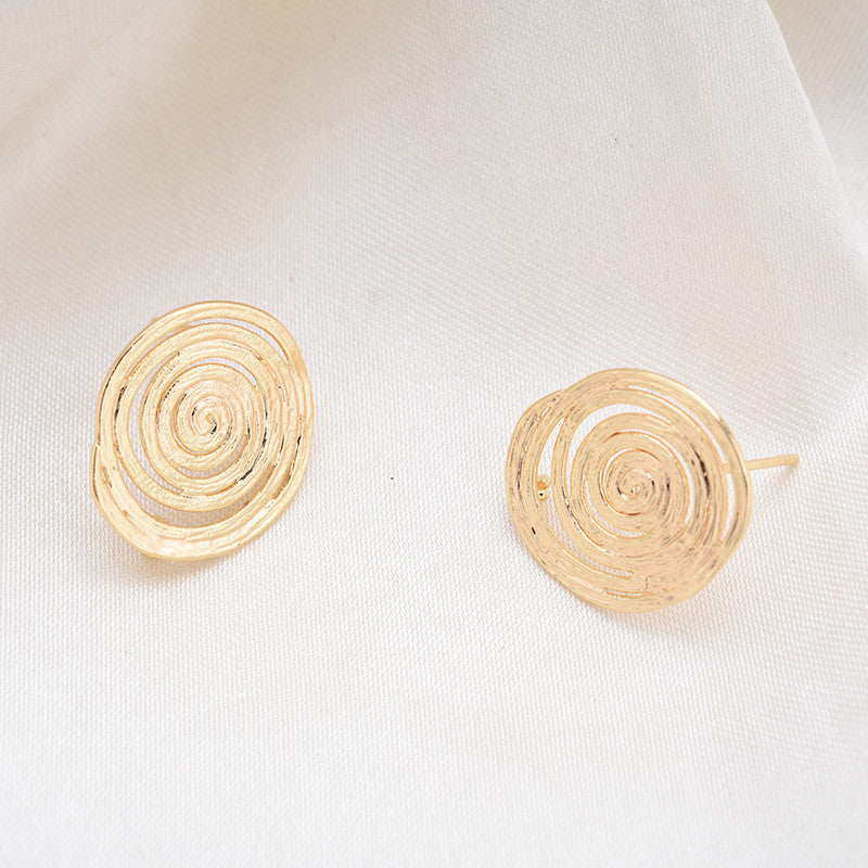 20 boucles d'oreilles rondes en spirale avec boucle 14K GF Earing