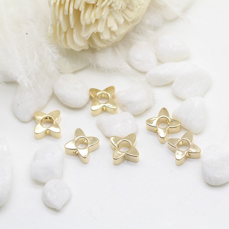 20 minuscules perles florales 14K GF Charm Beadwork Spacer