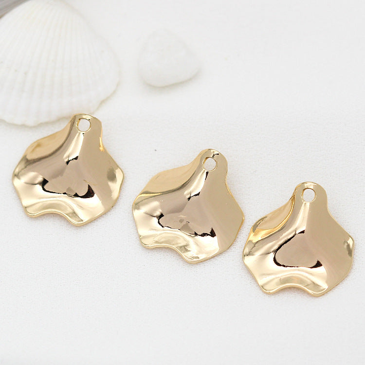 20 minuscules pendentifs de charme de pièce de pétale incurvée 14K GF