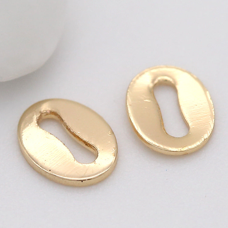 20 petites étiquettes vierges ovales 14K GF goutte d'extrémité de chaîne étendue