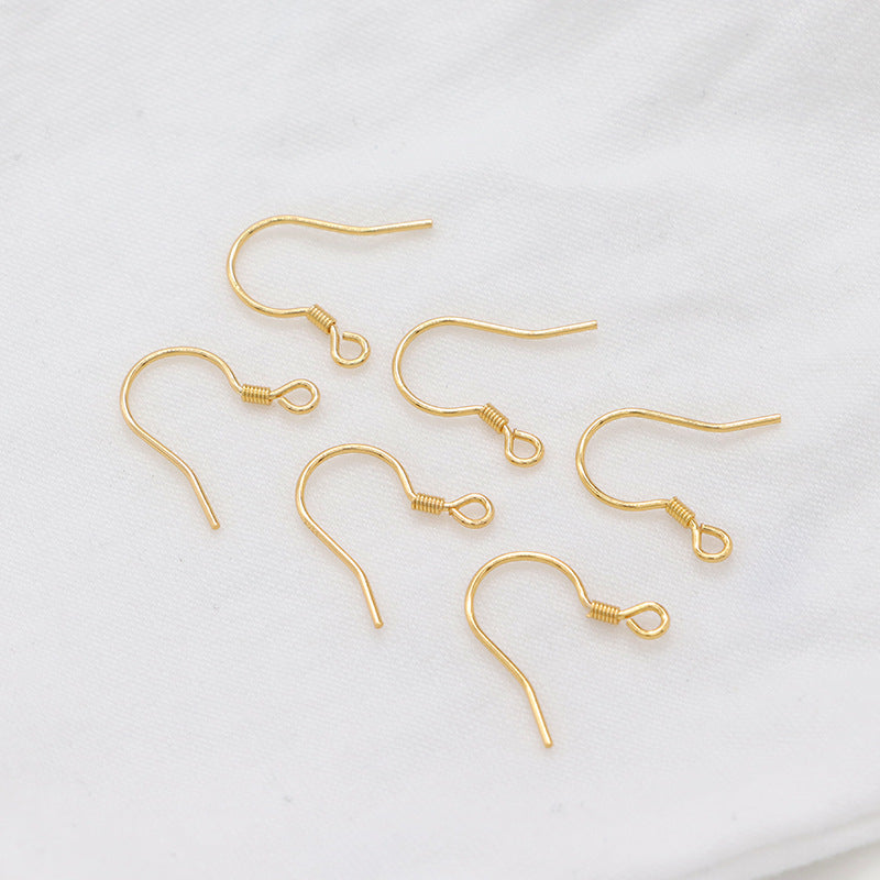 4 boucles d'oreilles à crochet à ressort uni Earing14K GF