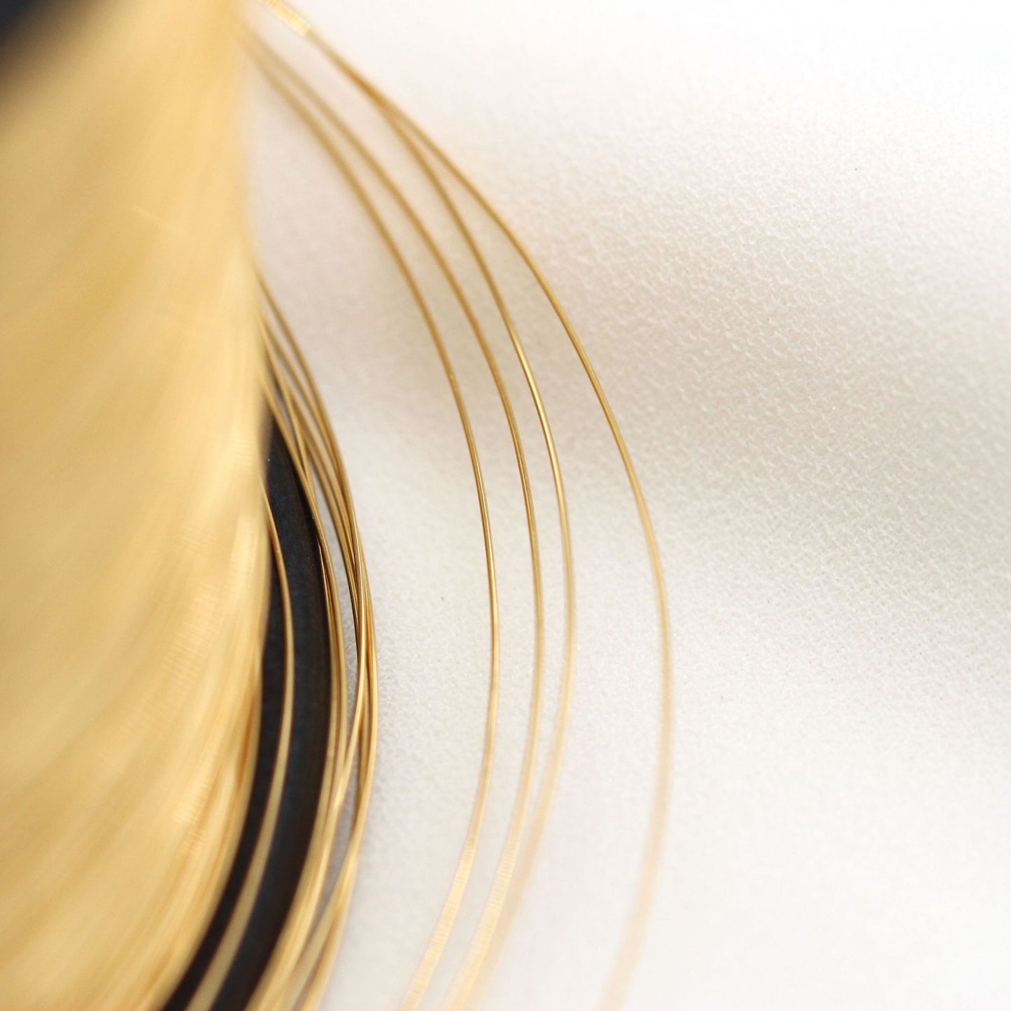 2 Scroll Very Thin Copper Wire 14K GF