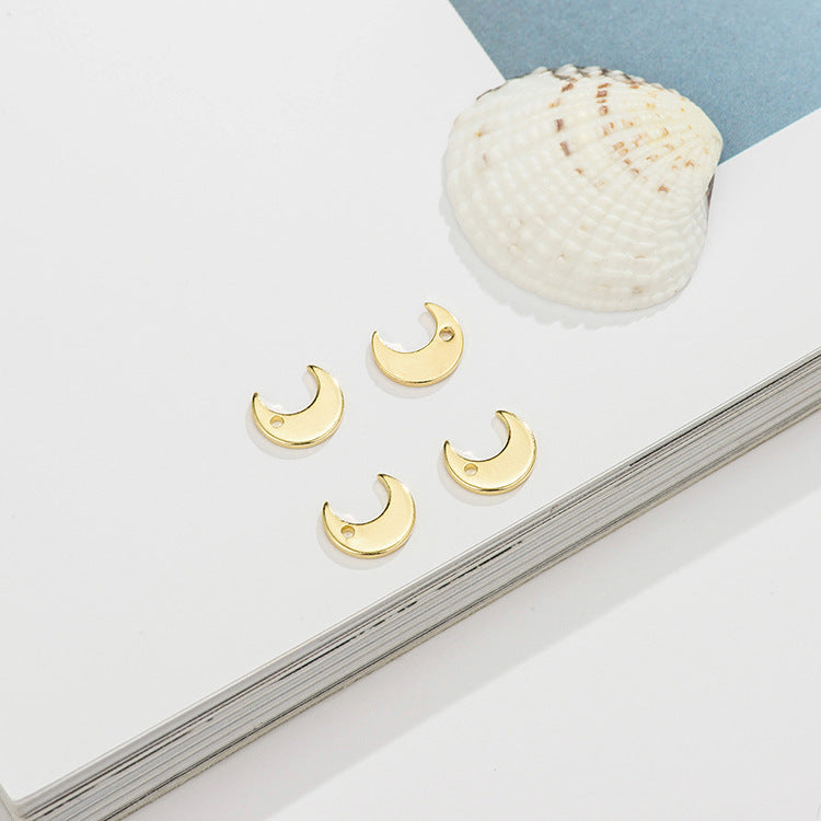 10 Petit pendentif à breloque nouvelle lune 14K GF
