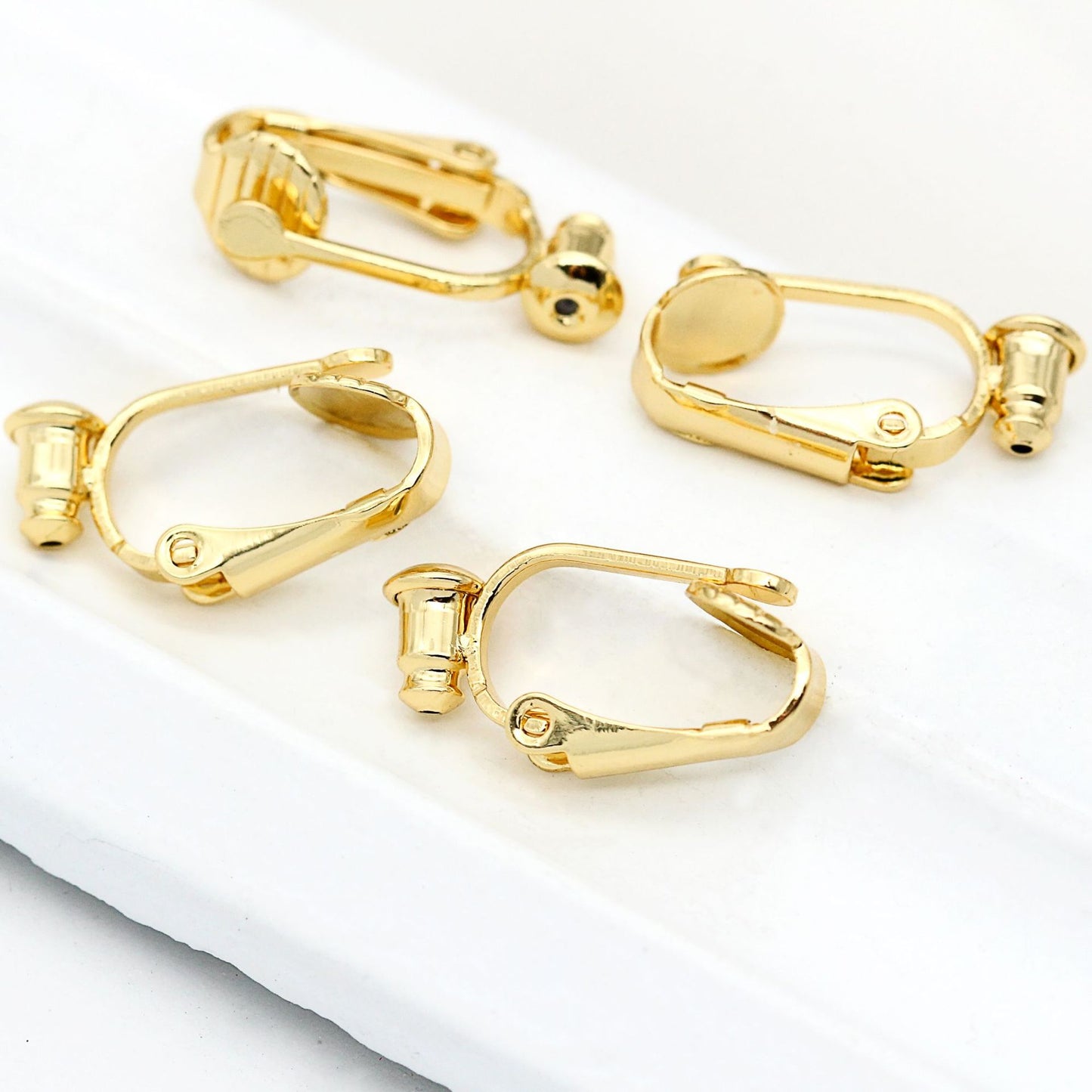 Clips d'oreille à 4 boutons avec boucle d'oreille sans perçage 14K GF
