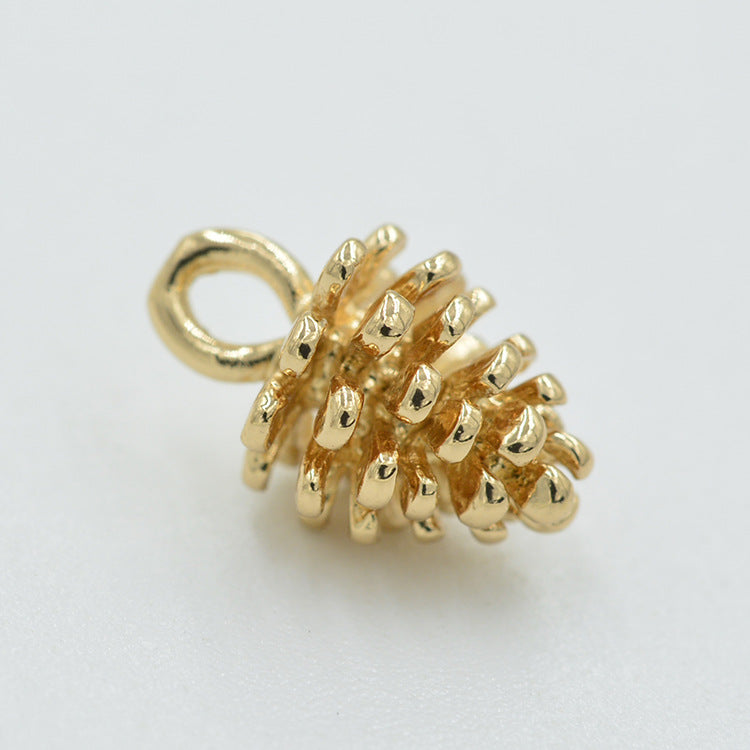 20 pendentif à breloque pomme de pin 14K GF