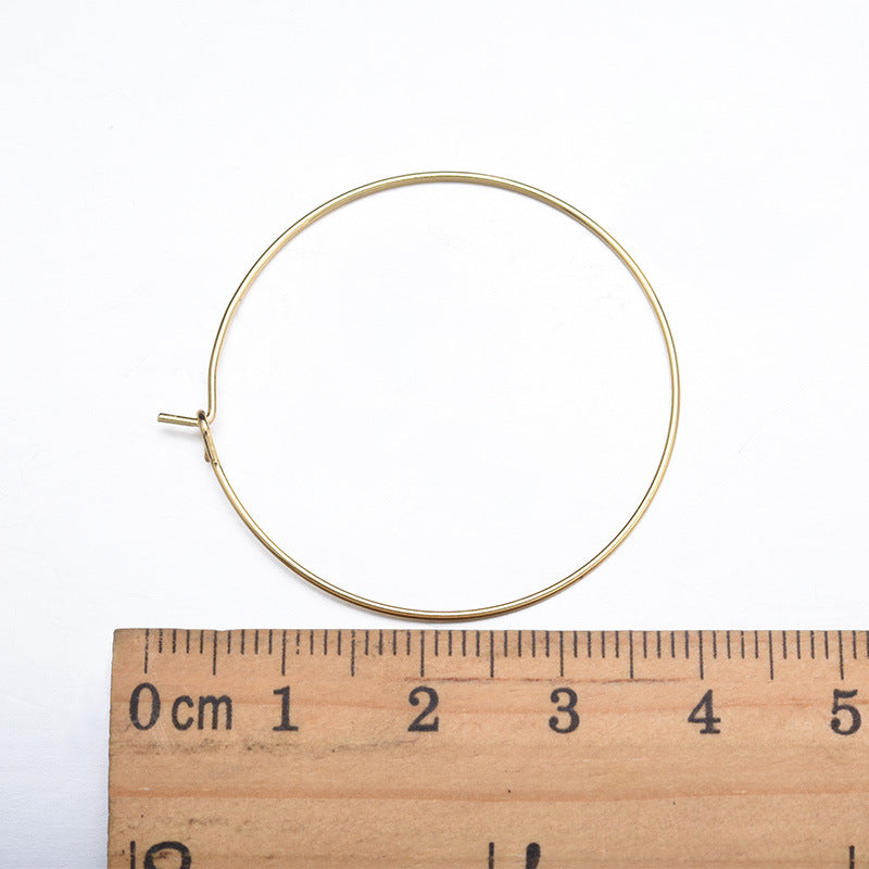 20 Open Circle 14K GF Copper Wire For Stacking Charm 35mm
