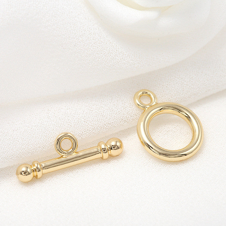 10 runde Kreis-OT-Verschlüsse, 14K GF-Verschlüsse, Verbinder