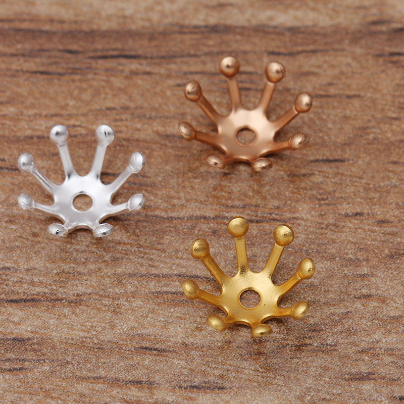 200 Filigree Floral Bead Cap Cup 18KGP