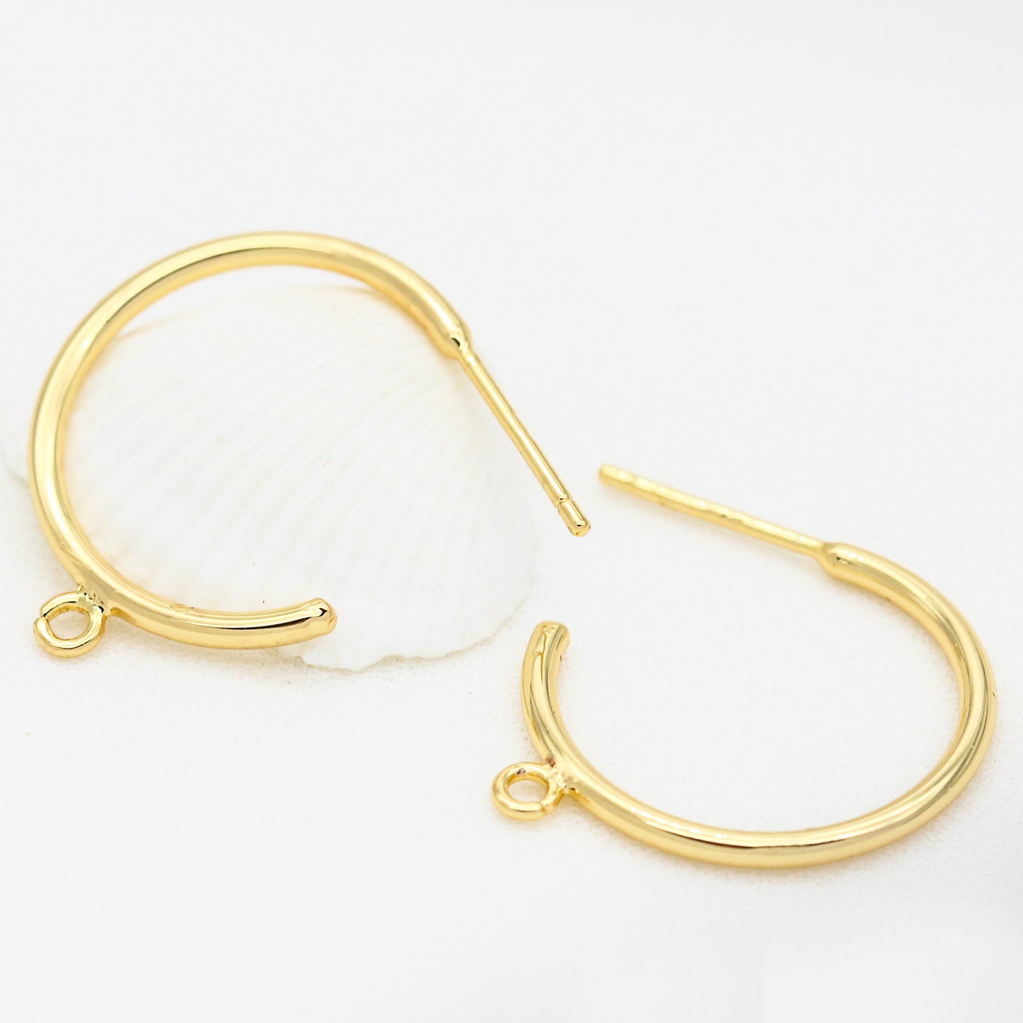 20 boucles d'oreilles demi-cercle avec boucle 14K GF Earing