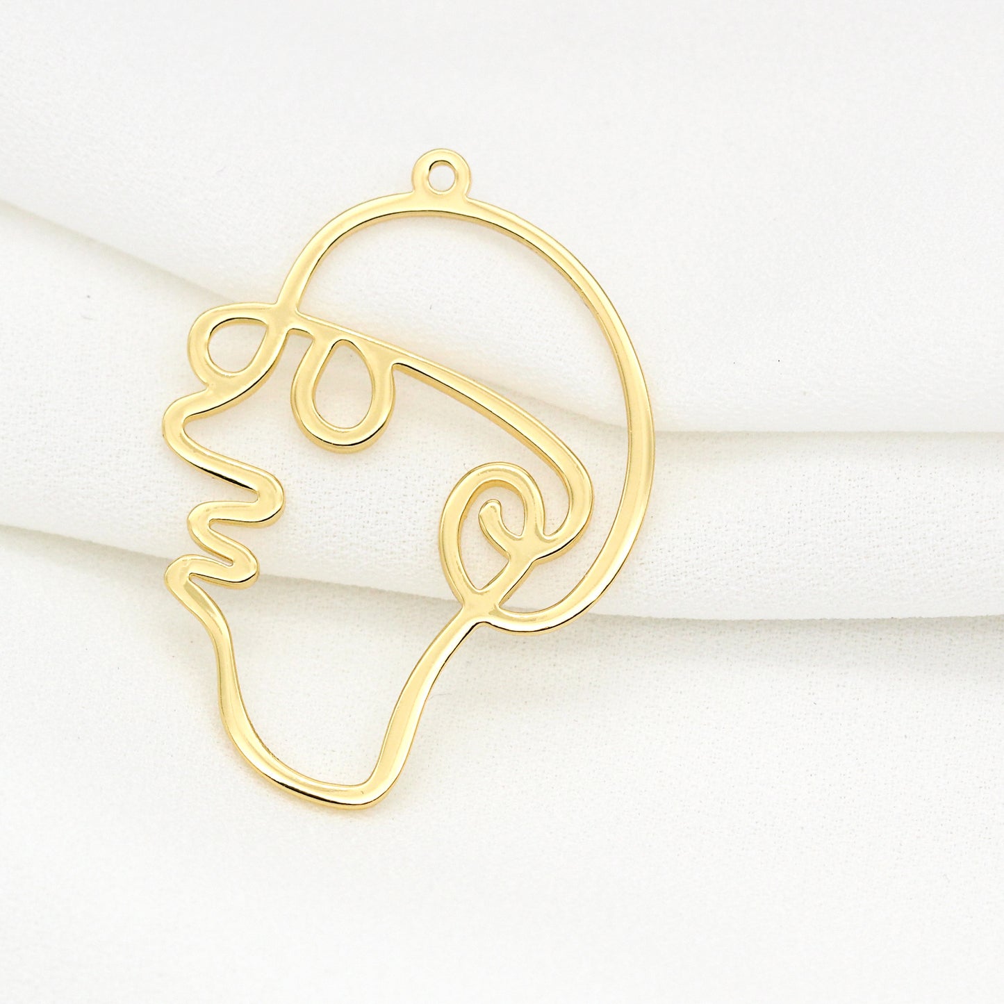 10 pendentif à breloque cercle portrait 14K GF