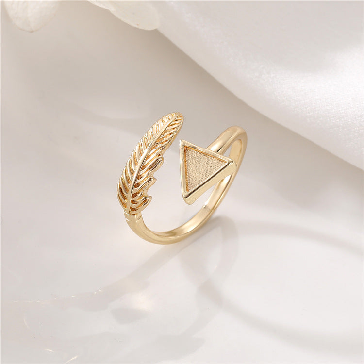 2 bague de déclaration sculptée en cercle ouvert 14K GF perle à moitié percée vierge