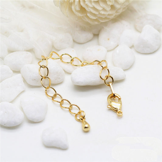50 3 "chaîne étendue 14K GF chaîne d'extension à maillons ovales avec fermoir queue tombante pour Bracelet et collier