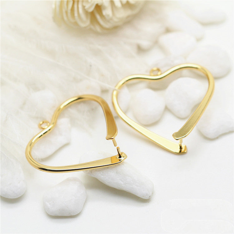 10 Herz-Kreis-Charm-Pinch-Bail-Anhänger 14K GF