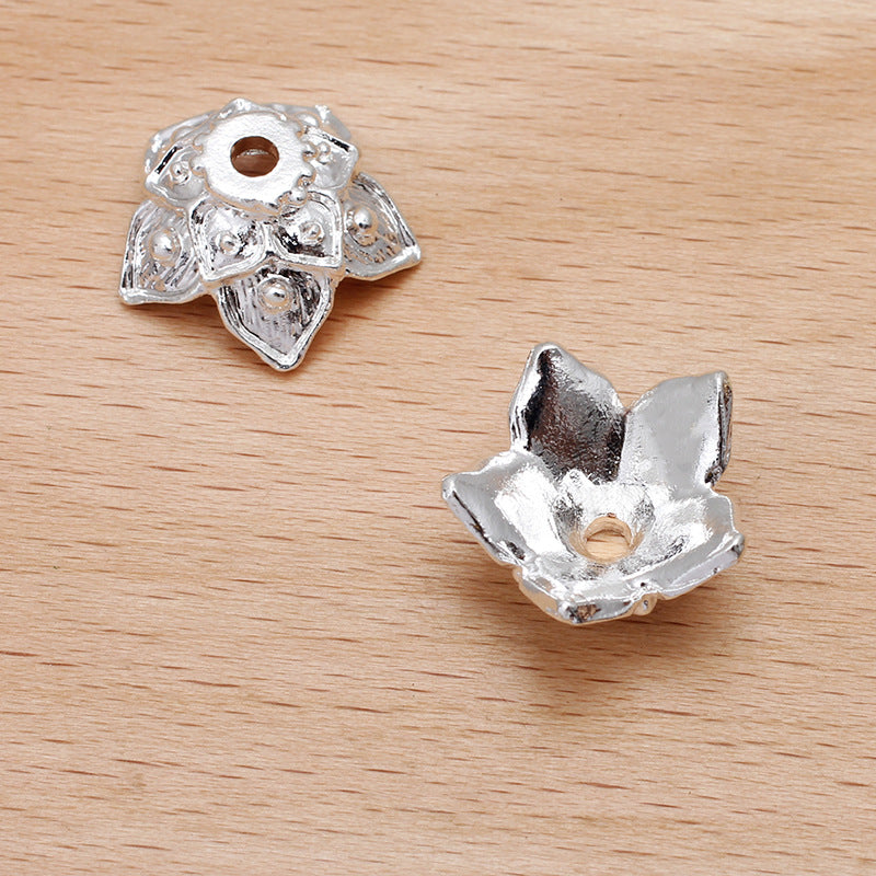 50 Perlenkappenbecher mit Blumenmuster, 18 kg