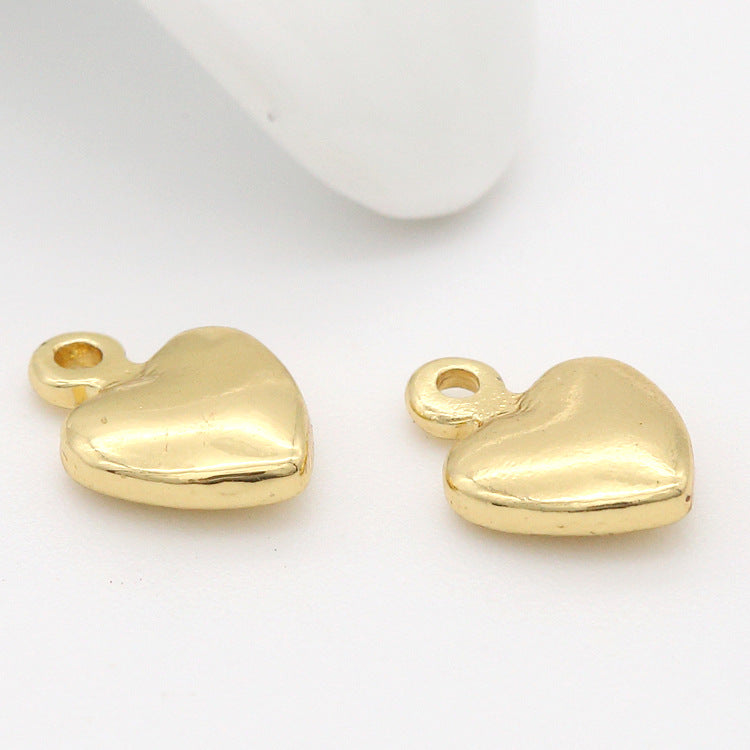 20 pendentif à breloque petit cœur 14K GF goutte d'extrémité de chaîne étendue