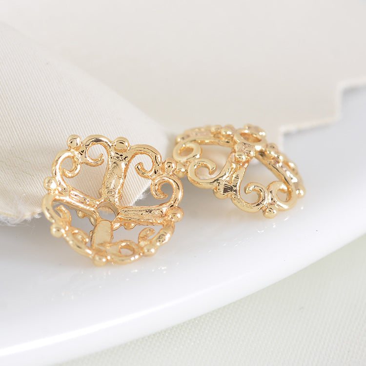50 bonnets de perles florales, tasse 14K GF, breloques, entretoise de perles