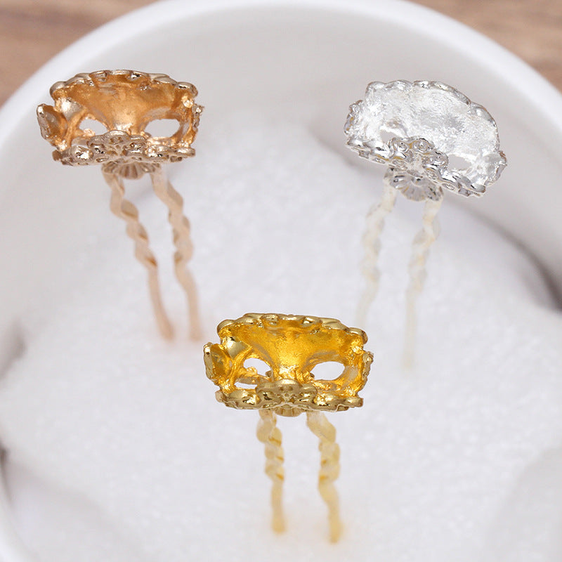 50 Haargabel-Haarnadeln mit floralem Charme, 18 kg