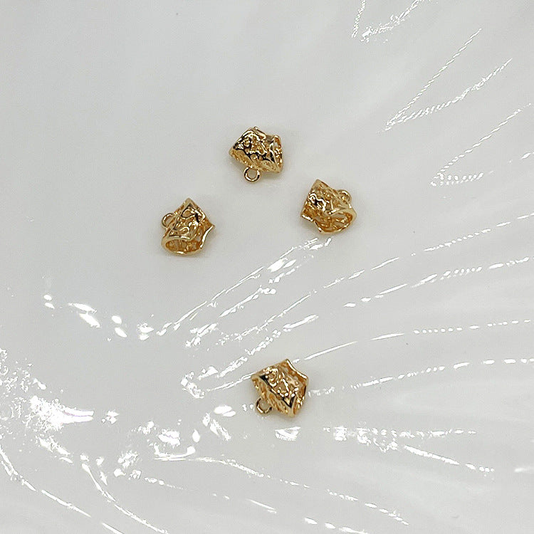 10 Hollow Pipe Charm Pendant 14K GF