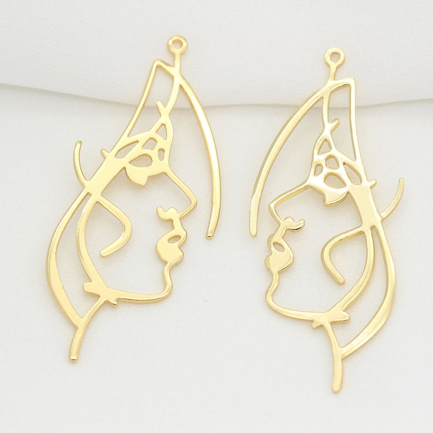 10 pendentif à breloque cercle portrait 14K GF