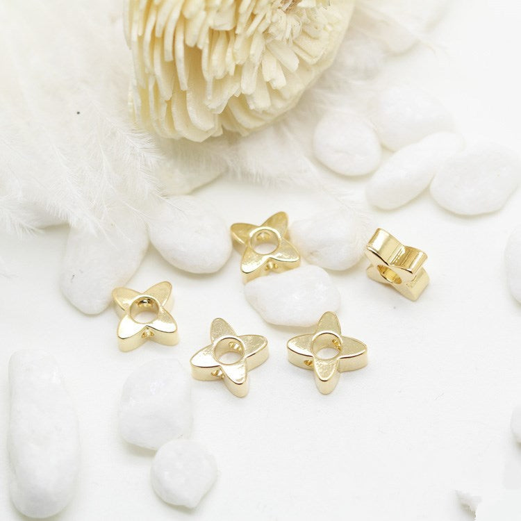 20 minuscules perles florales 14K GF Charm Beadwork Spacer