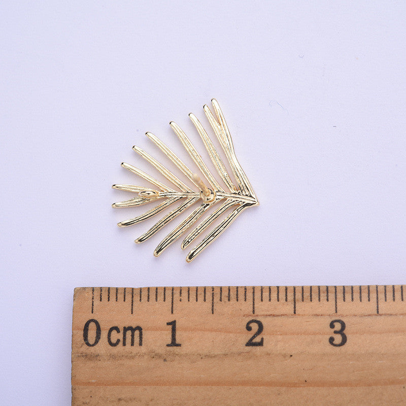 20 Blatt-Ohrstecker mit Öse, 14-karätiges GF-Ohrring