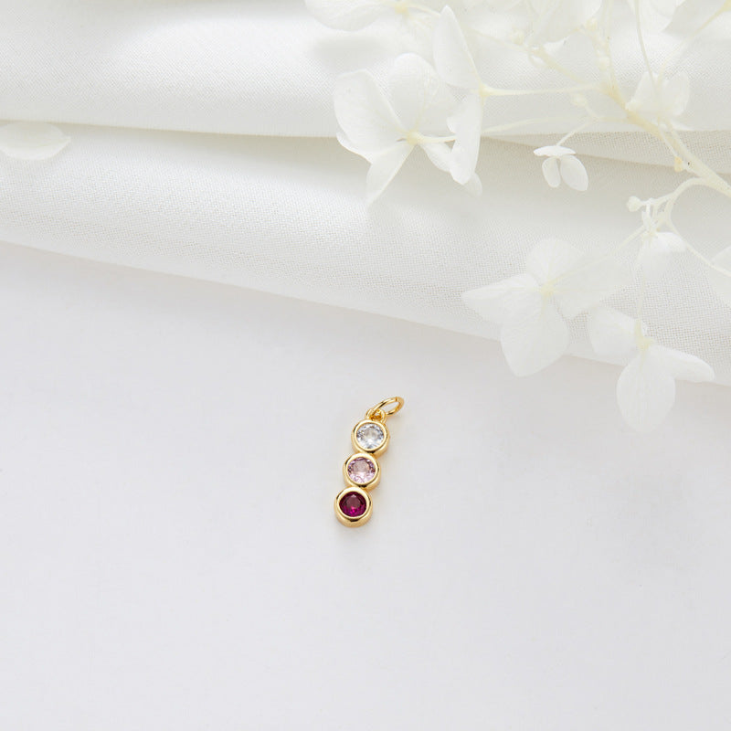 2 coeur nuage musique lune oeil serpent charme pendentif strass embelli 14K GF