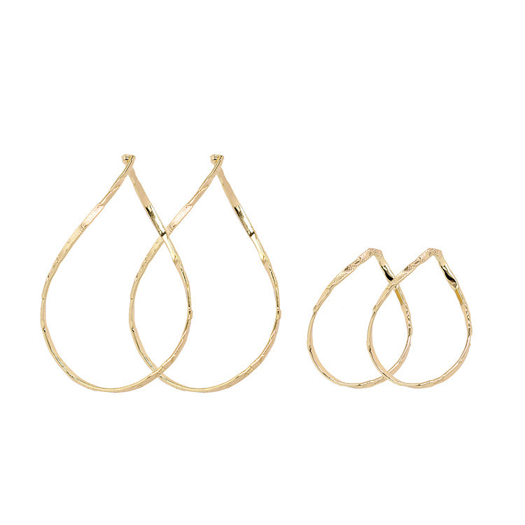 30 pendentif à breloque cercle goutte d'eau torsadé 14K GF
