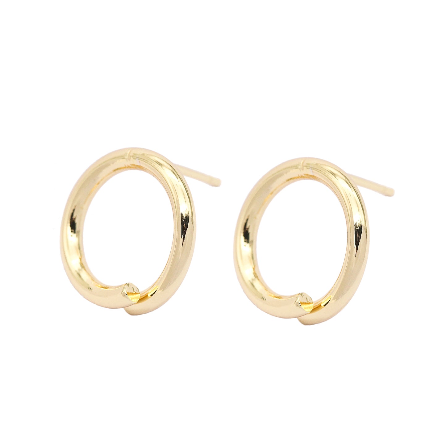 20 boucles d'oreilles à tige en cercle ouvert 14K GF