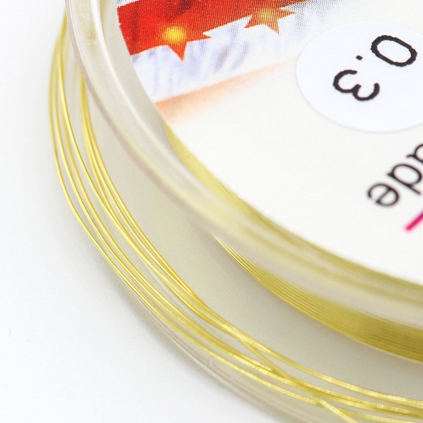 2 Scroll Thin Half Soft Copper Wire 14K GF