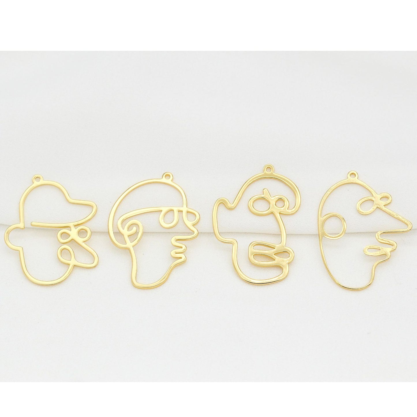10 pendentif à breloque cercle portrait 14K GF