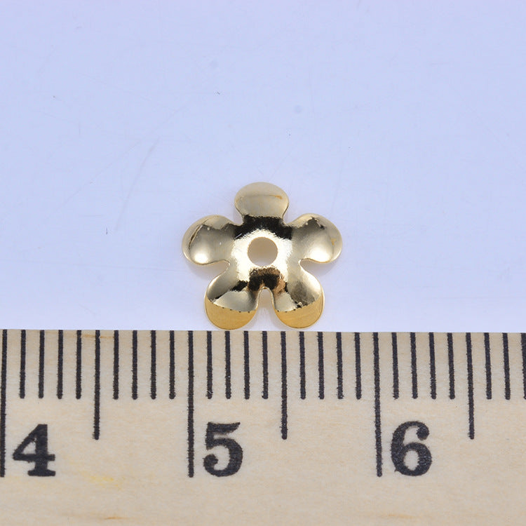 100 tasse de capuchon de perles florales 14K GF, entretoise de perles de charme