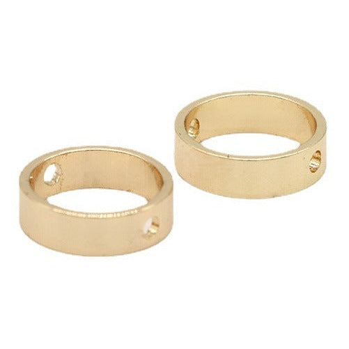 10 Durchgangsloch-Kreisperlenrahmen 14K GF Charm Bead Spacer