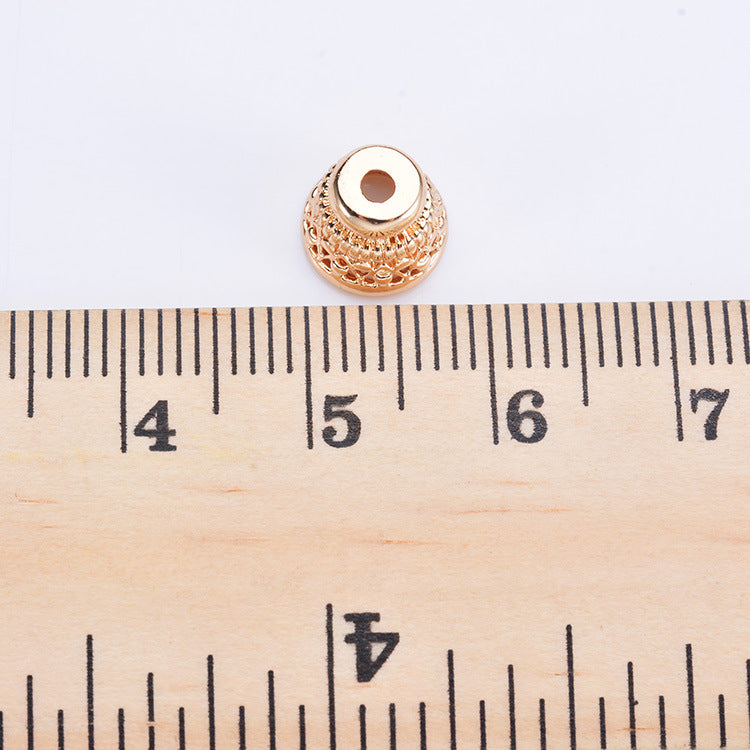 20 capuchons de perles florales, tasse 14K GF, entretoise de perles de charme