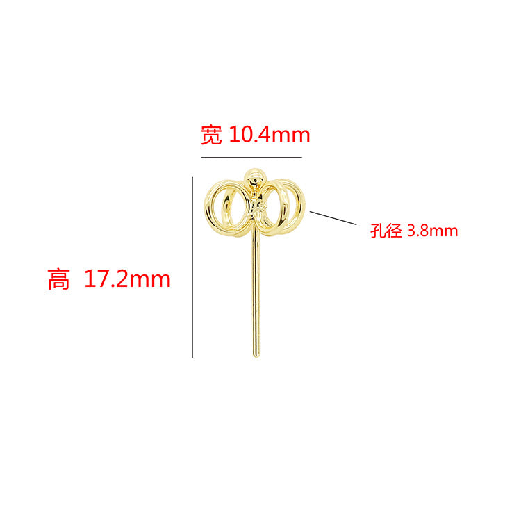 10 boucles d'oreilles à tiges multiples 14K GF Earing