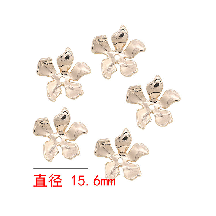 10 capuchons de perles florales, tasse 14K GF, entretoise de perles de charme