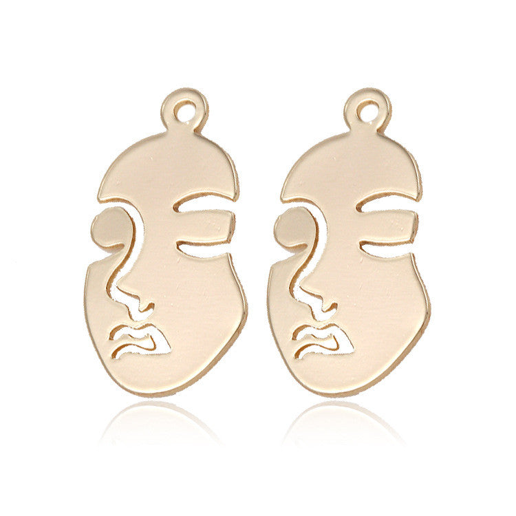 10 pendentif à breloque brillant Beauty Girl 14K GF