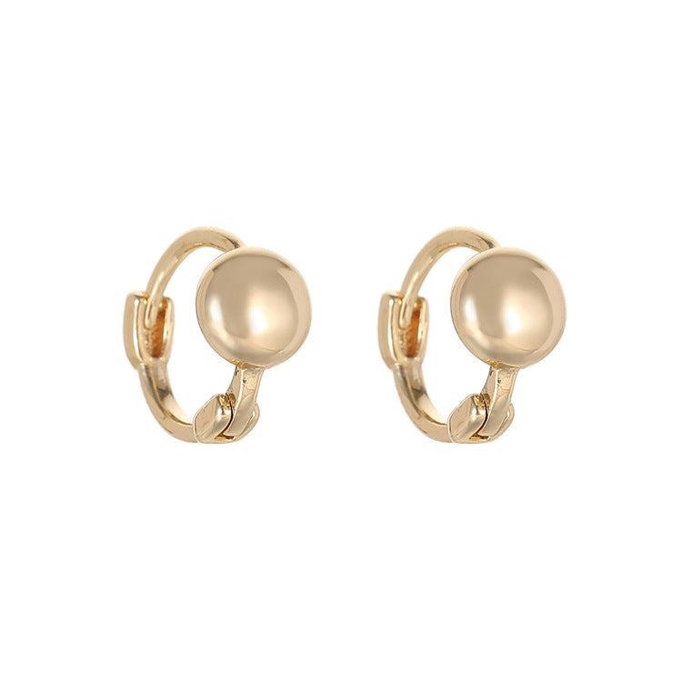 4 Star Rabbit Circle Hoop Earrings 14K GF Earing